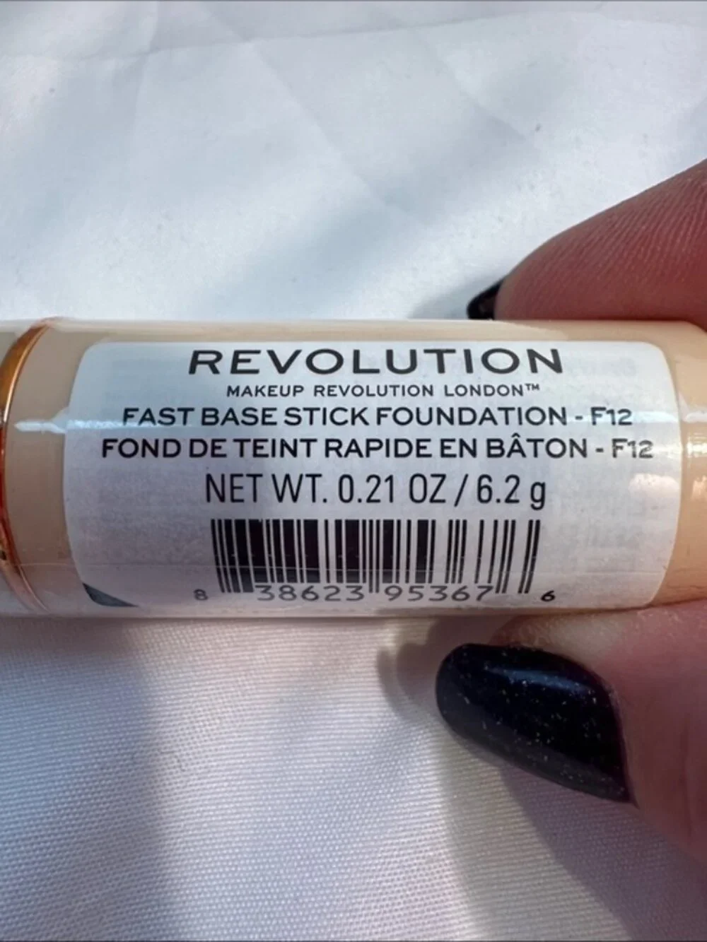 Makeup Revolution Fast Base Stick Foundation F12 0.21 oz NEW